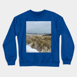 Winter at the mouth of the River Blyth Crewneck Sweatshirt